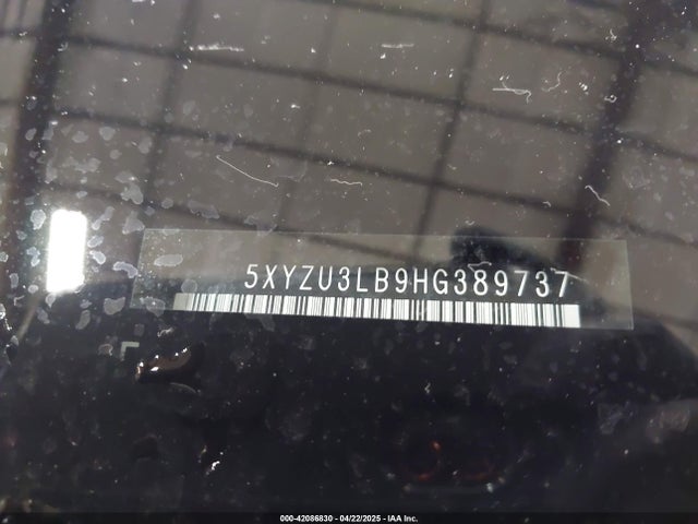 5XYZU3LB9HG389737 Hyundai gdi theta ii