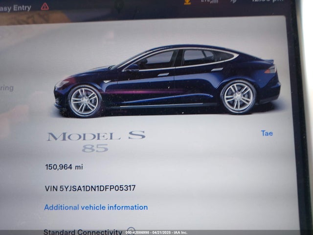 2013 TESLA MODEL S 5YJSA1DN1DFP05317 Photo 6