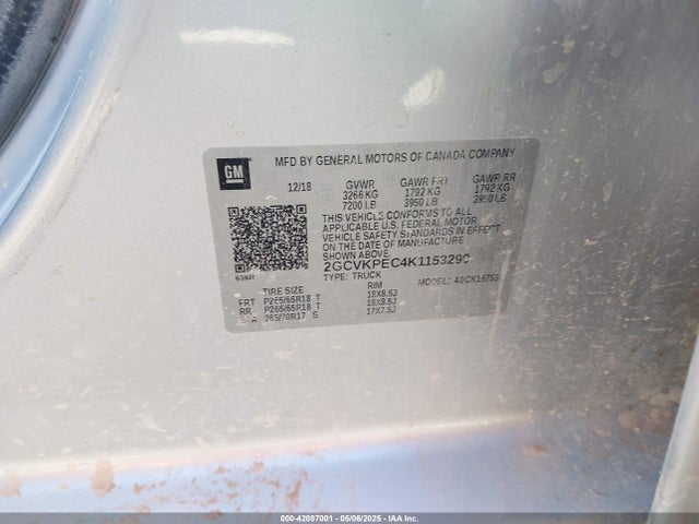 Chevrolet Silverado 1500 Ld Lt 2019 2GCVKPEC4K1153290 Image 4