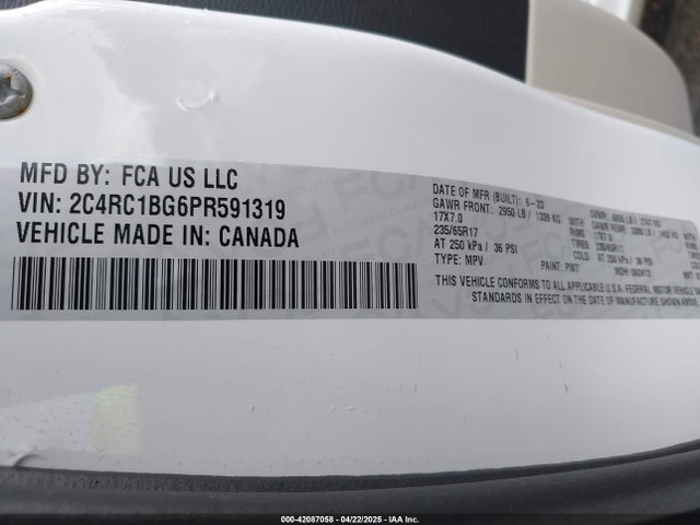 Chrysler Pacifica Touring L 2023 2C4RC1BG6PR591319 Image 9