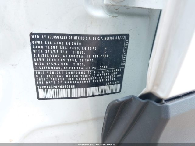 3VVVX7B28PM360666 Volkswagen Taos 1.5t Se