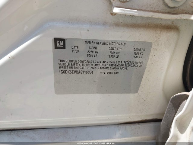 2010 CADILLAC CTS 1G6DK5EVXA0116064 Photo 8