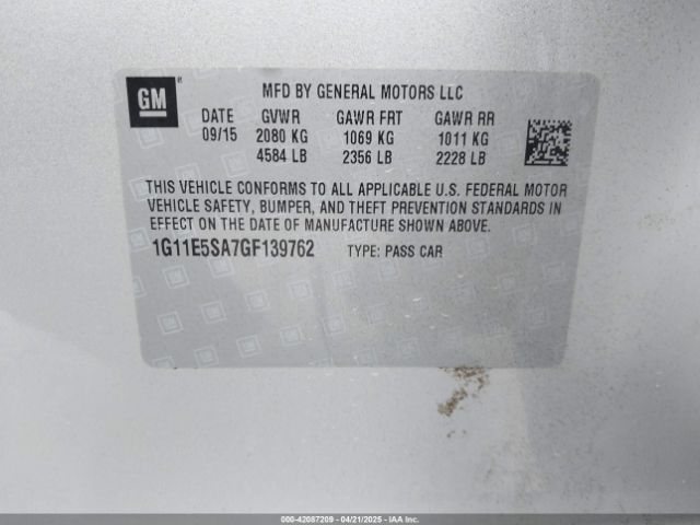 1G11E5SA7GF139762 Chevrolet Malibu Limited Ltz