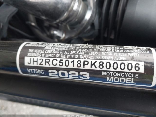 2023 HONDA VT750 JH2RC5018PK800006 Photo 9
