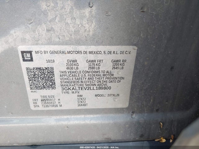 GMC lyx 2020 3GKALTEV2LL189800 Image 9