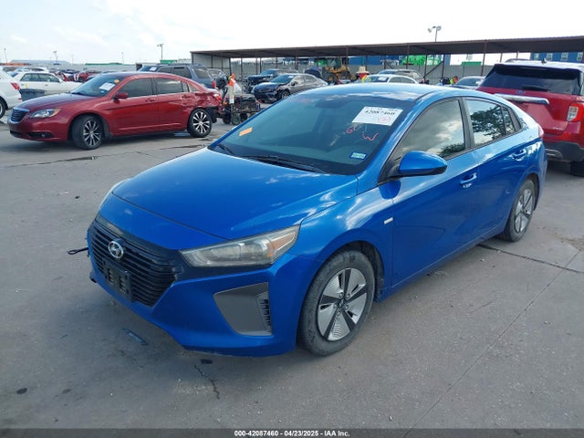 KMHC65LC9JU065210 Hyundai Ioniq Hybrid Blue