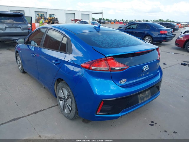KMHC65LC9JU065210 Hyundai Ioniq Hybrid Blue