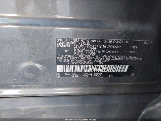 Toyota RAV4 LE 2023 2T3H1RFV2PW258680 Image 9