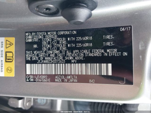 JTJYARBZ2H2072623 Lexus Nx 200t F Sport
