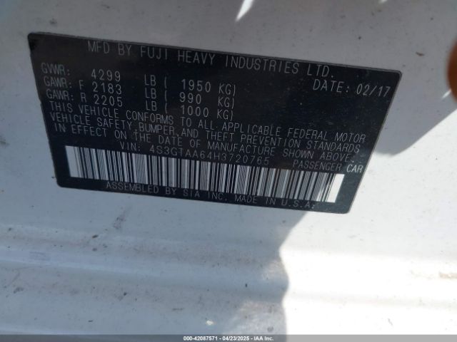 4S3GTAA64H3720765 Subaru Impreza 2.0i