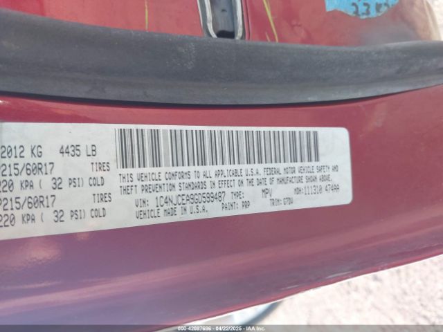 1C4NJCEA9GD599487 Jeep Compass Latitude