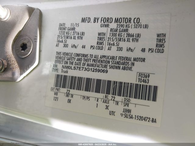 NM0LS7E73G1259069 Ford Transit Connect Xl