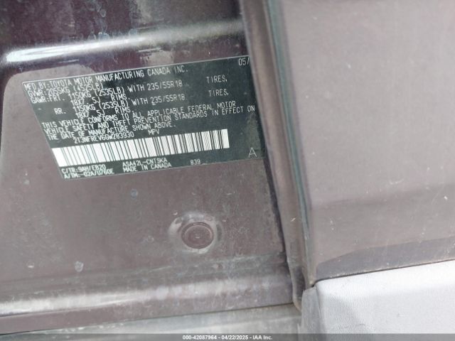 2T3NFREV6GW283930 Toyota RAV4 SE