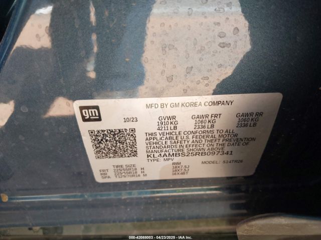 KL4AMBS25RB097341 Buick Encore Gx Preferred