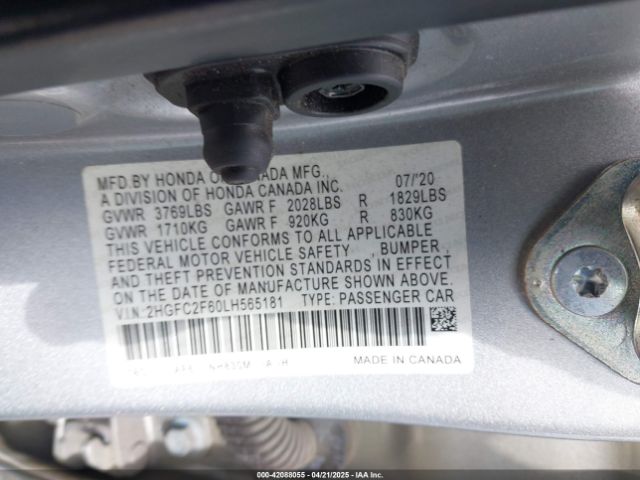 2HGFC2F60LH565181 Honda Civic Lx