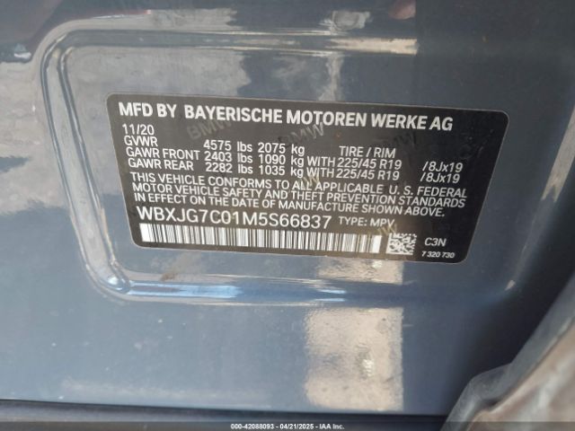 WBXJG7C01M5S66837 BMW X1