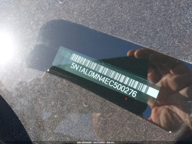 5N1AL0MN4EC500276 Infiniti QX60