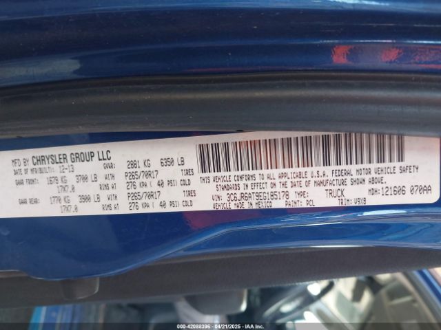 3C6JR6AT9EG185178 RAM 1500 Tradesman