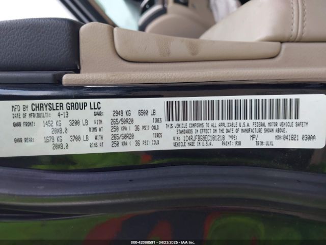 2014 JEEP GRAND CHEROKEE 1C4RJFBG9EC181218 Photo 8