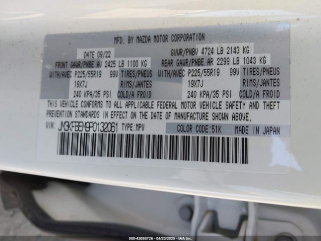 JM3KFBEM9P0132061 Mazda Cx-5 2.5 S Premium Plus