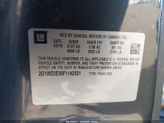 2G1WC5E35F1142321 Chevrolet Impala Limited Ltz