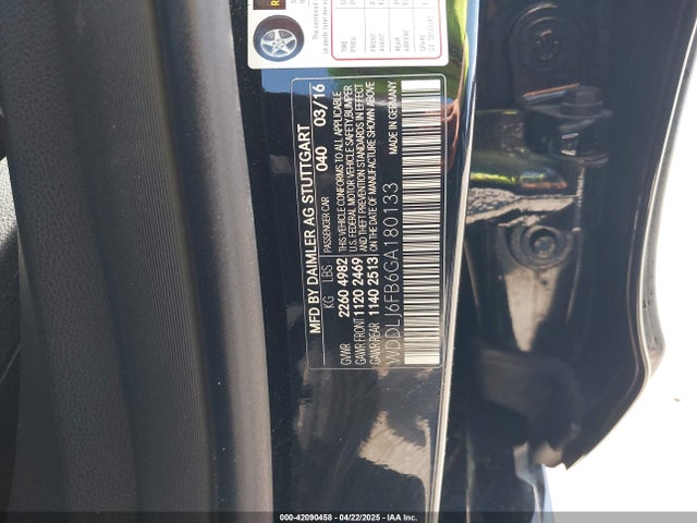 WDDLJ6FB6GA180133 Mercedes-Benz 2016