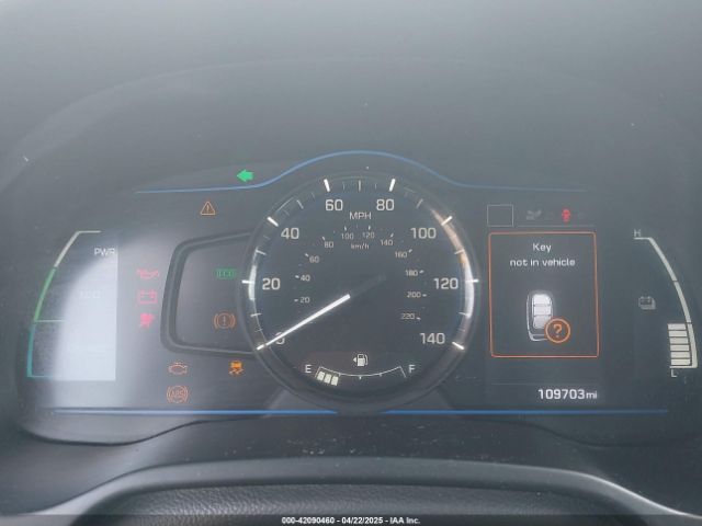 KMHC65LCXKU166533 Hyundai Ioniq Hybrid Blue