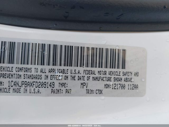 1C4NJPBAXFD209149 Jeep Patriot Sport