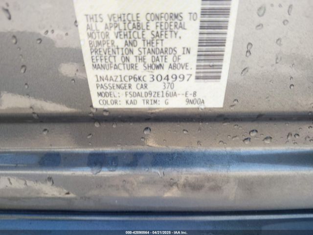 2019 NISSAN LEAF 1N4AZ1CP6KC304997 Photo 8