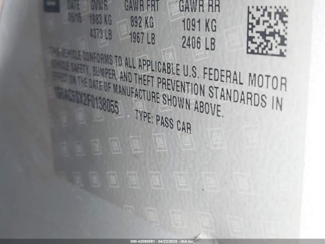 1G6AC5SX2F0138055 Cadillac Ats Performance