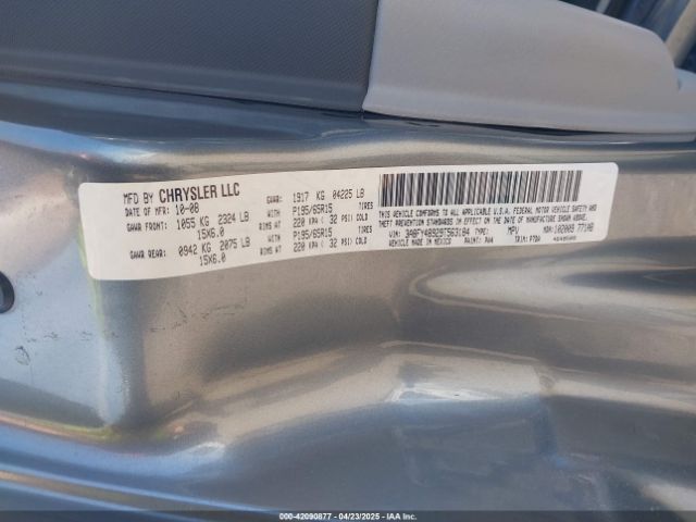 2009 CHRYSLER PT CRUISER 3A8FY48929T563184 Photo 8