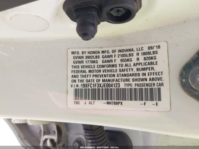 19XFC1F3XJE004123 Honda Civic Ex-t