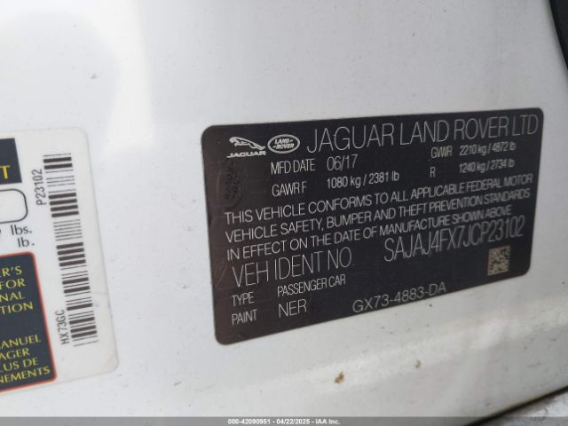 SAJAJ4FX7JCP23102 Jaguar Xe 25t Premium