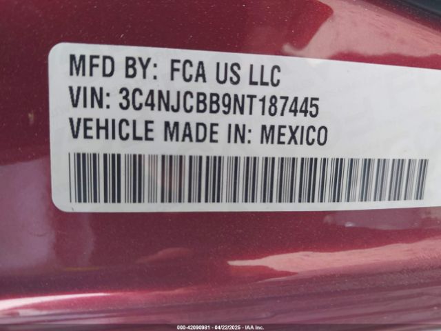 2022 JEEP COMPASS 3C4NJCBB9NT187445 Photo 8