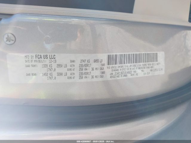 2C4RC1BG7LR140622 Chrysler Pacifica