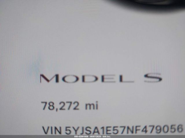 5YJSA1E57NF479056 Tesla Model S Dual Motor All-wheel Drive
