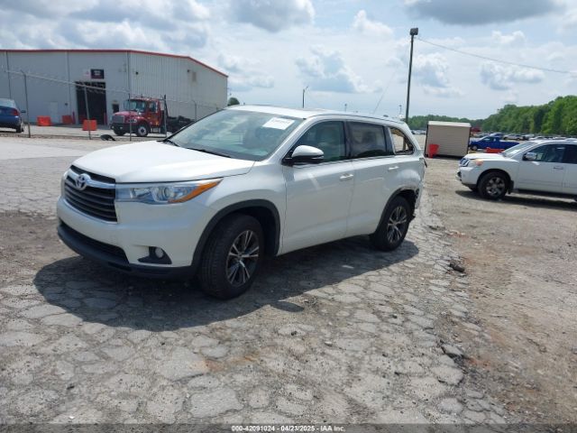 5TDKKRFH3GS170784 Toyota Highlander Xle V6