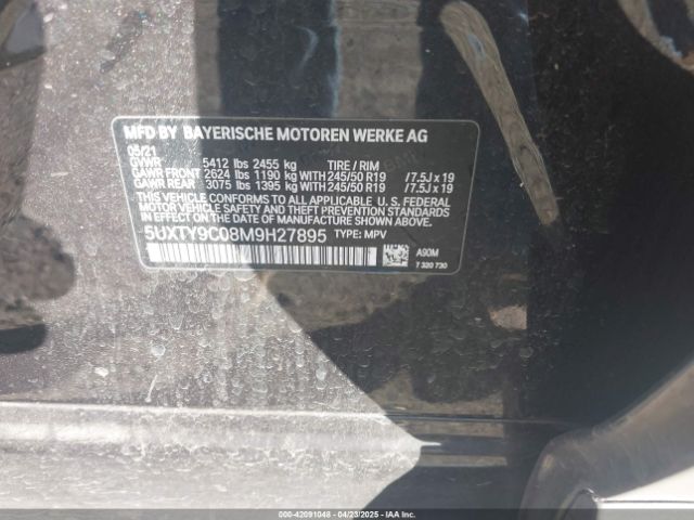5UXTY9C08M9H27895 BMW X3 M40i