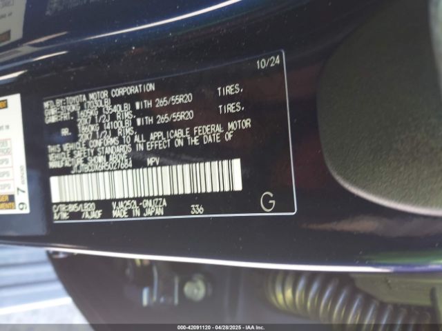 JTJTBCDX6R5027684 Lexus Gx 550 Premium+