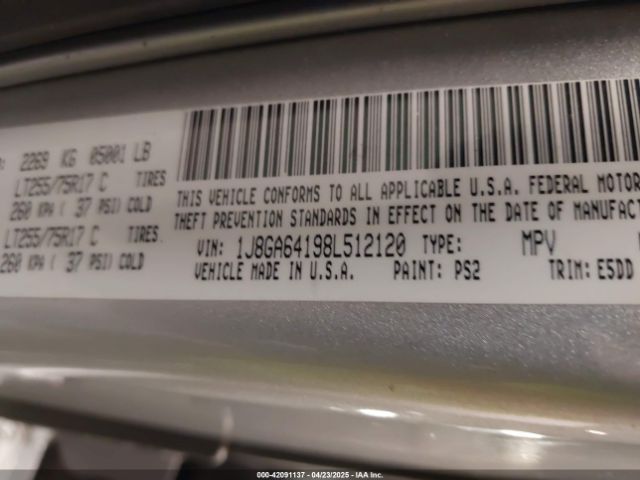 2008 JEEP WRANGLER 1J8GA64198L512120 Photo 8