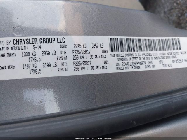 2014 CHRYSLER TOWN & COUNTRY 2C4RC1CG0ER409674 Photo 8