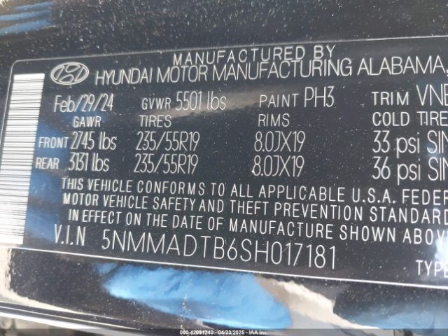 5NMMADTB6SH017181 Genesis Gv70 2.5t Awd