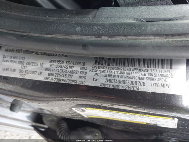 2014 FIAT 500L ZFBCFADH8EZ008208 Photo 8