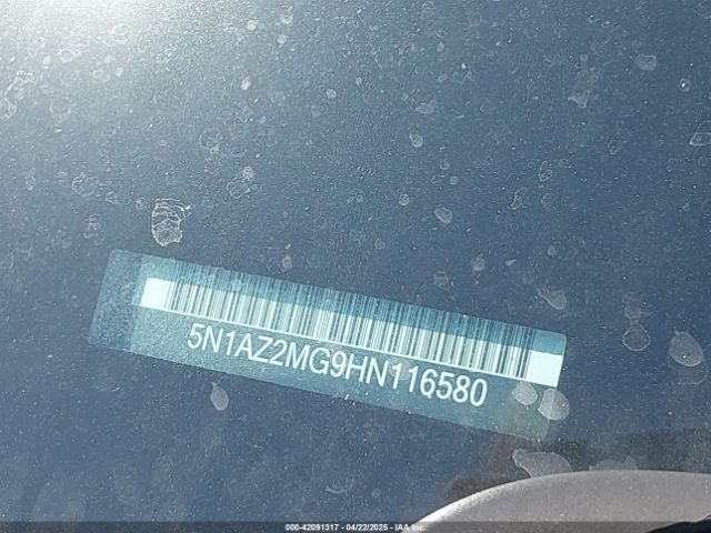 5N1AZ2MG9HN116580 Nissan MURANO SL