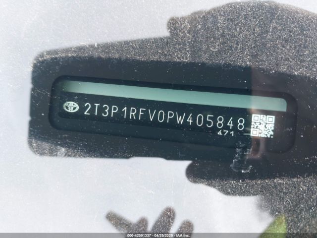 2T3P1RFV0PW405848 Toyota Rav4 Xle