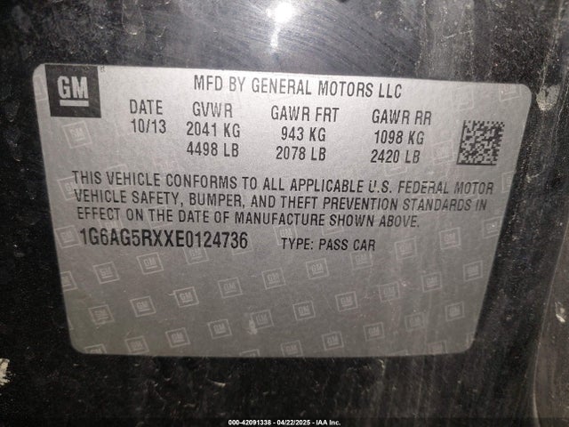 2014 CADILLAC ATS 1G6AG5RXXE0124736 Photo 8