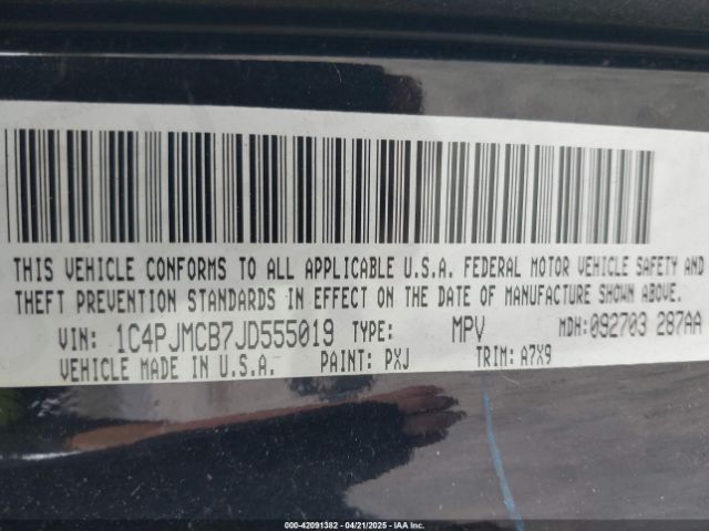 1C4PJMCB7JD555019 Jeep Cherokee Latitude 4x4
