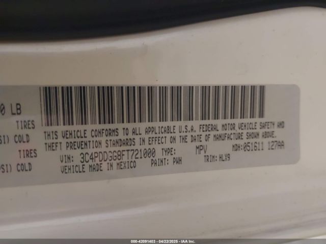3C4PDDGG8FT721000 Dodge Journey Crossroad