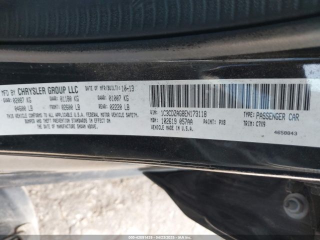 1C3CDZAG8EN173118 Dodge AVENGER SE