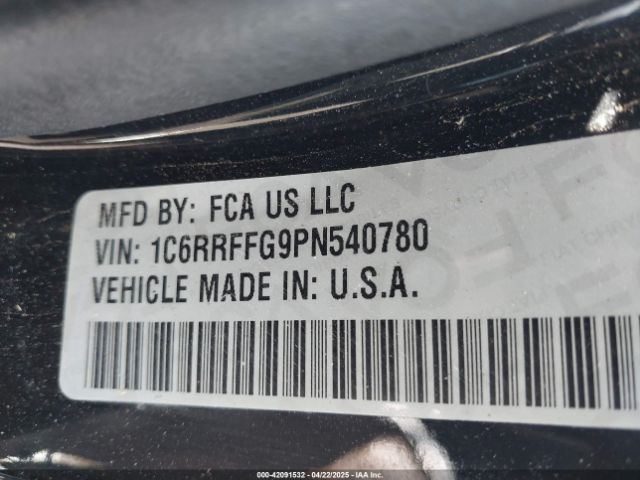 1C6RRFFG9PN540780 RAM 1500 Big Horn  4x4 5'7 Box